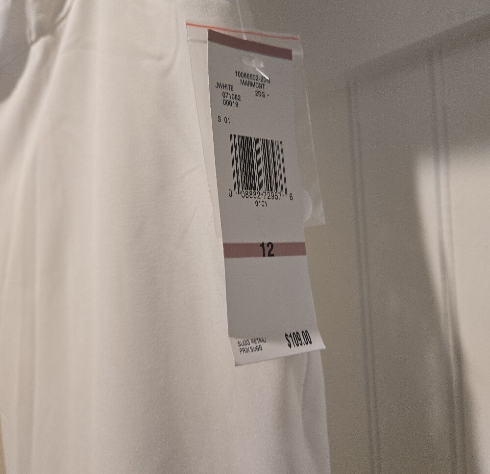 Jones New York White Straight‑Leg Pants – Women’s Size 12, NWT - Picture 7 of 8